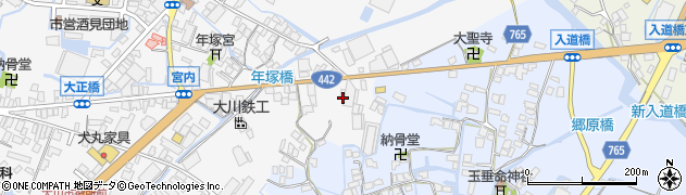 福岡県大川市酒見592周辺の地図