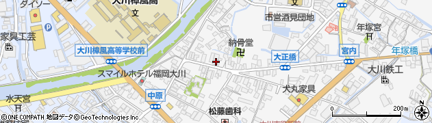 福岡県大川市酒見50周辺の地図