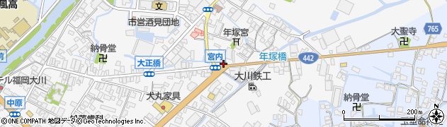 福岡県大川市酒見544周辺の地図