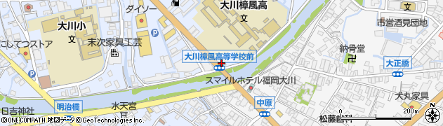 福岡県大川市向島1354周辺の地図