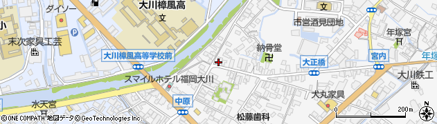 福岡県大川市酒見60周辺の地図