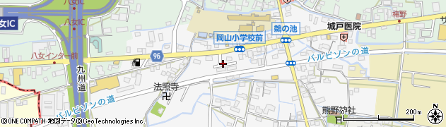 福岡県八女市鵜池289周辺の地図