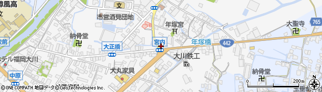 福岡県大川市酒見540周辺の地図