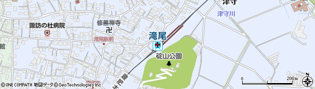 滝尾駅周辺の地図