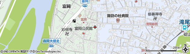 大分県大分市富岡4周辺の地図