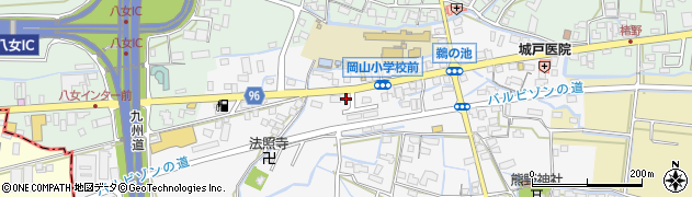 福岡県八女市鵜池283周辺の地図