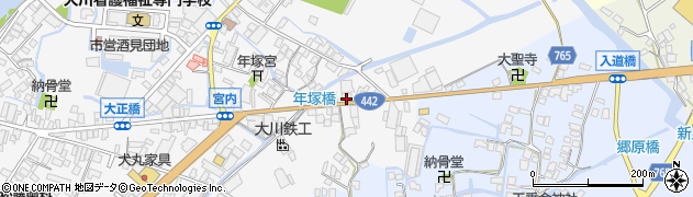 福岡県大川市酒見587周辺の地図