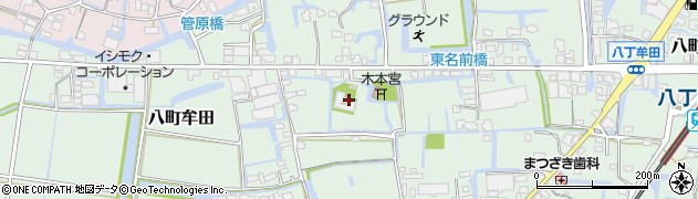 西元寺周辺の地図