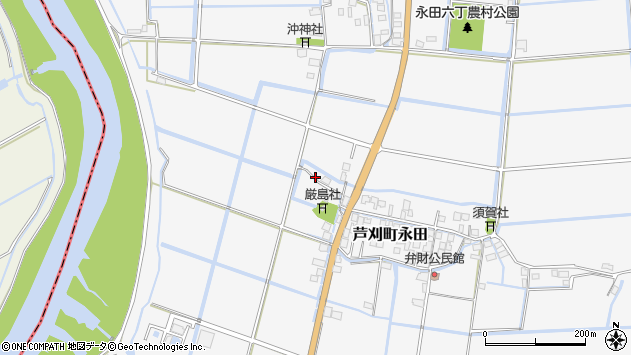 〒849-0313 佐賀県小城市芦刈町永田の地図
