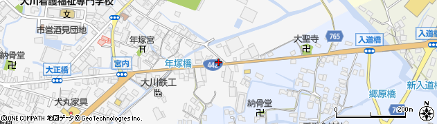 福岡県大川市酒見591周辺の地図