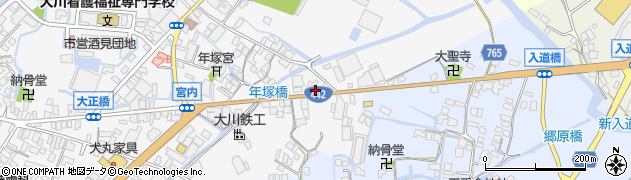福岡県大川市酒見590周辺の地図