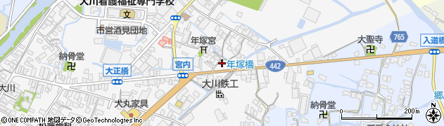 福岡県大川市酒見568周辺の地図