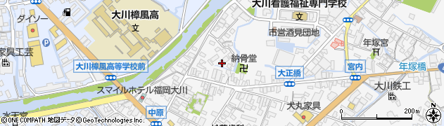 福岡県大川市酒見362周辺の地図