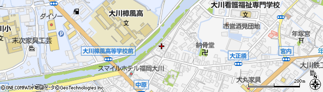 福岡県大川市酒見70周辺の地図