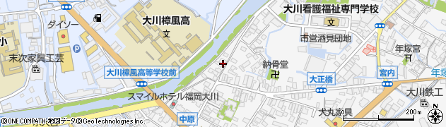 福岡県大川市酒見68周辺の地図