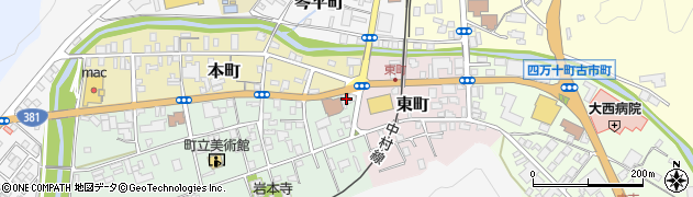 高知銀行窪川支店周辺の地図