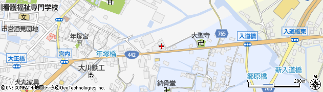 福岡県大川市酒見603周辺の地図