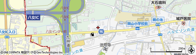 福岡県八女市鵜池348周辺の地図