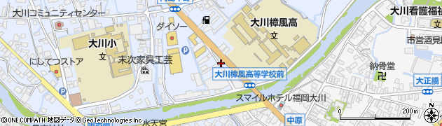 福岡県大川市向島1389周辺の地図