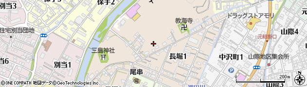 愛媛県宇和島市長堀周辺の地図
