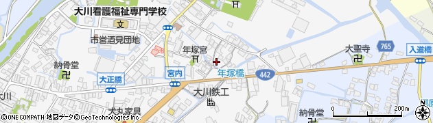 福岡県大川市酒見667周辺の地図