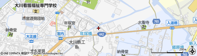 福岡県大川市酒見588周辺の地図