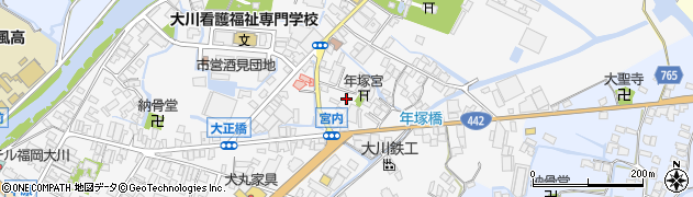 福岡県大川市酒見549周辺の地図