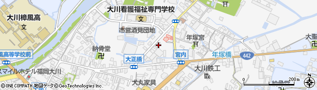 福岡県大川市酒見493周辺の地図