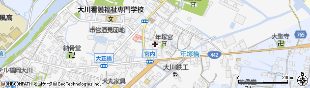 福岡県大川市酒見565周辺の地図