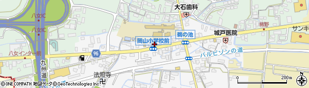 福岡県八女市鵜池301周辺の地図