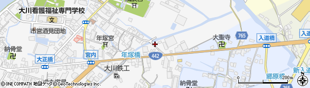 福岡県大川市酒見589周辺の地図