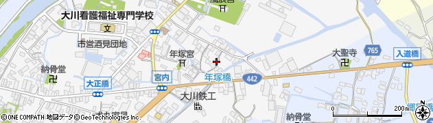 福岡県大川市酒見665周辺の地図