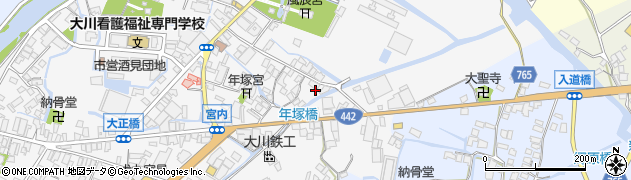 福岡県大川市酒見660周辺の地図