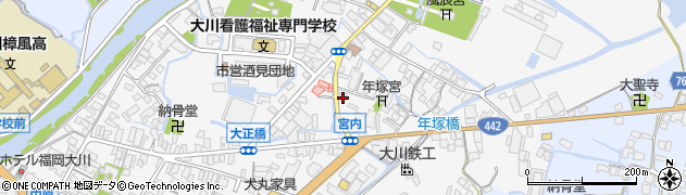 福岡県大川市酒見551周辺の地図