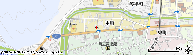 岡田餅店周辺の地図