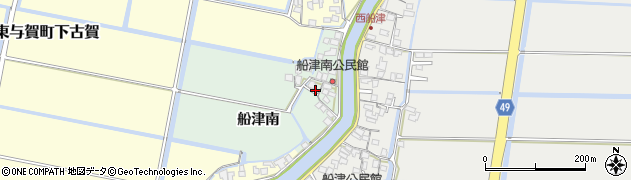 佐賀県佐賀市船津南周辺の地図