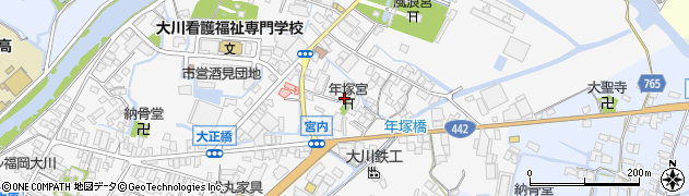 福岡県大川市酒見559周辺の地図