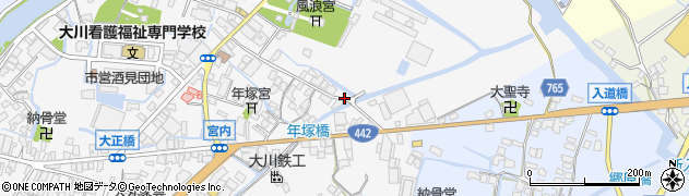 福岡県大川市酒見657周辺の地図