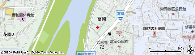 大分県大分市富岡周辺の地図