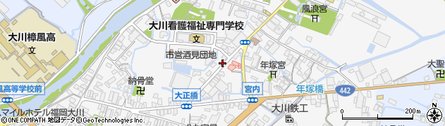 福岡県大川市酒見484周辺の地図