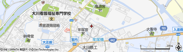 福岡県大川市酒見678周辺の地図