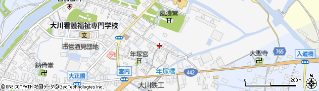 福岡県大川市酒見679周辺の地図