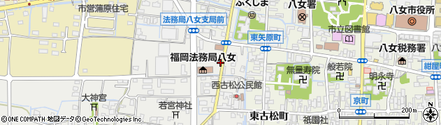 福岡県八女市稲富126周辺の地図