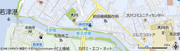 福岡県大川市向島2023周辺の地図