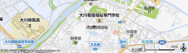 福岡県大川市酒見344周辺の地図