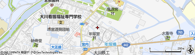 福岡県大川市酒見894周辺の地図