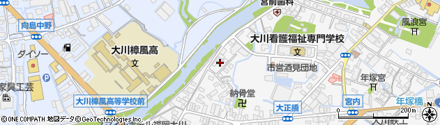 福岡県大川市酒見372周辺の地図