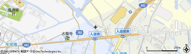 福岡県大川市大橋226周辺の地図