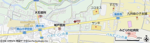 福岡県八女市室岡95周辺の地図