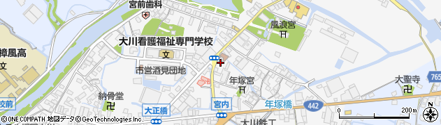 福岡県大川市酒見557周辺の地図